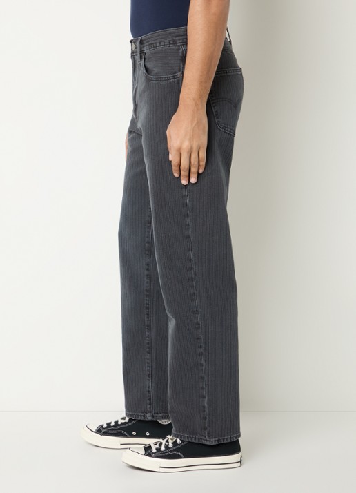 Levi's 568 slim fit jeans met gekleurde wassing - detail 4 antraciet