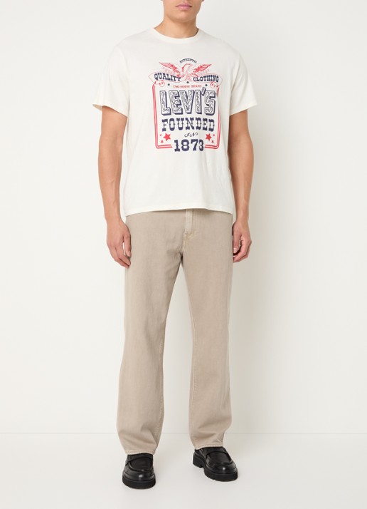 Levi's 568 straight leg jeans met gekleurde wassing - voorkant 2 zand