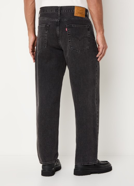 Levi's 578 straight fit jeans met gekleurde wassing  - achterkant zwart