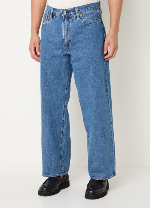 Levi's 578 straight fit jeans met medium wassing
