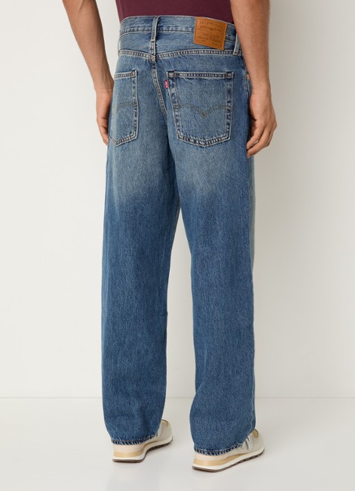 Levi's 578 Wide leg jeans met medium wassing - achterkant 3 indigo