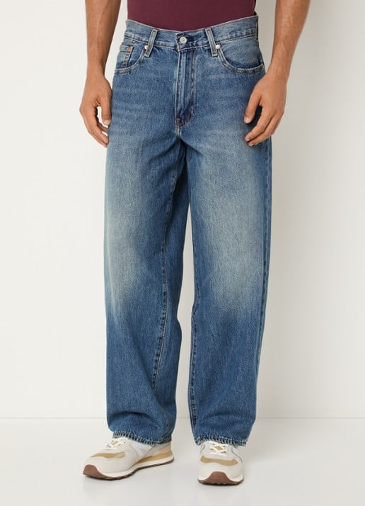 Levi's 578 Wide leg jeans met medium wassing