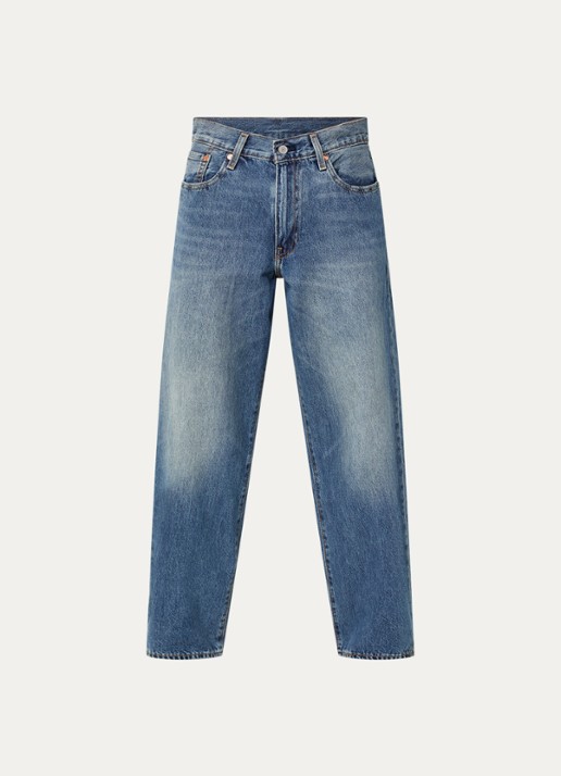 Levi's 578 Wide leg jeans met medium wassing - voorkant 4 indigo