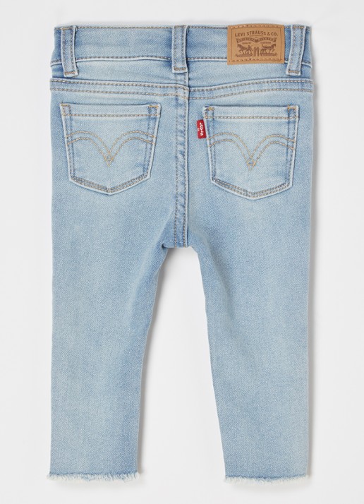 Levi's 710 super skinny jeans met stretch - voorkant 2 lichtblauw