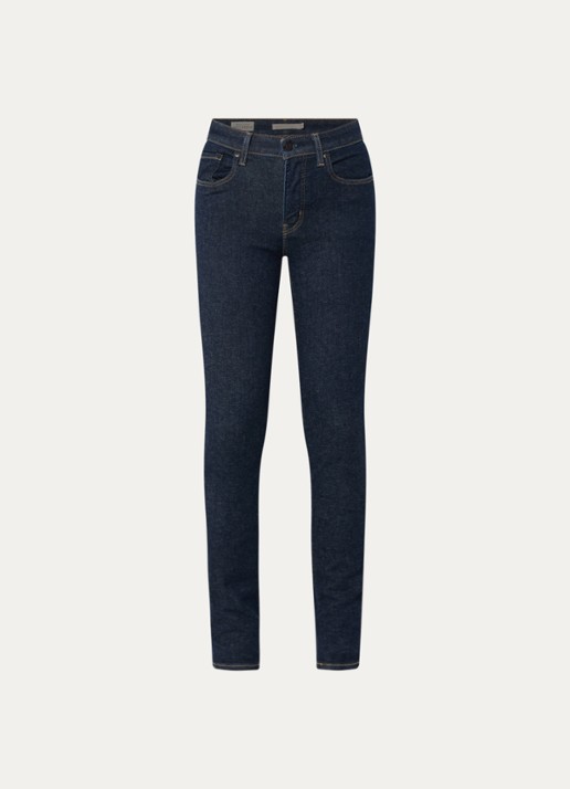 Levi's 721 high waist skinny jeans met donkere wassing - voorkant indigo