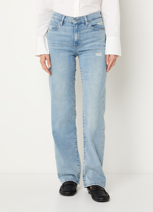 Levi's 723 high waist slim fit jeans met lichte wassing