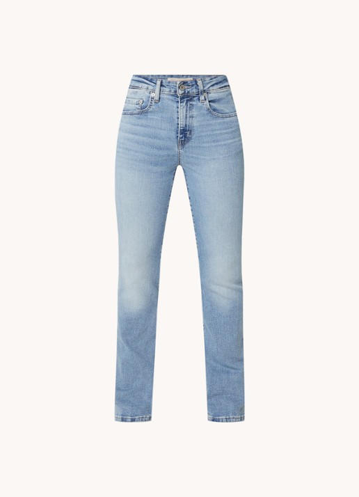 Levi's 725 high waist bootcut jeans met medium wassing - voorkant 2 indigo