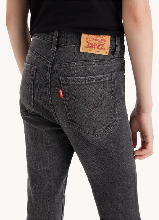 Levi's 726 high rise flared jeans met stretch - detail 5 zwart