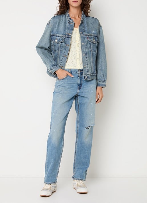Levi's 90's Trucker Craft Of Love spijkerjas met steekzakken - voorkant 2 indigo