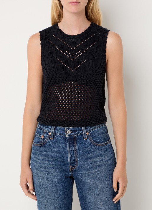 Levi's Adrienne top met opengewerkt dessin