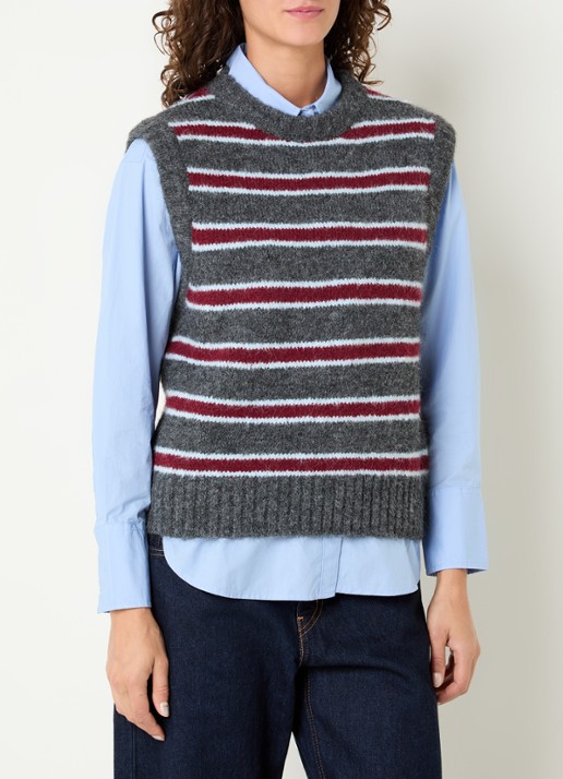 Levi's Alice spencer in wolblend met streepprint