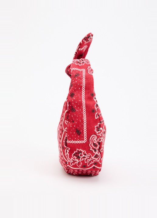 Levi's Baby Brooklyn handtas van denim met paisley dessin - detail 2 rood