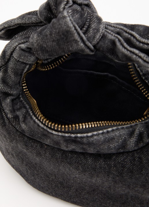 Levi's Baby Brooklyn handtas van denim - detail 2 zwart