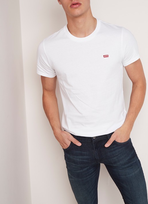 Levi's Basic T-shirt van katoen met logo