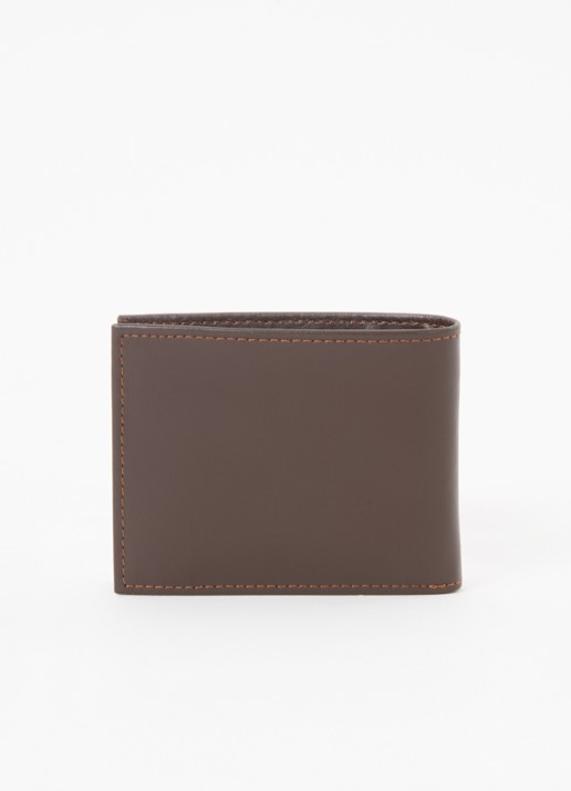 Levi's Bifold portemonnee van leer - voorkant 3 naturel