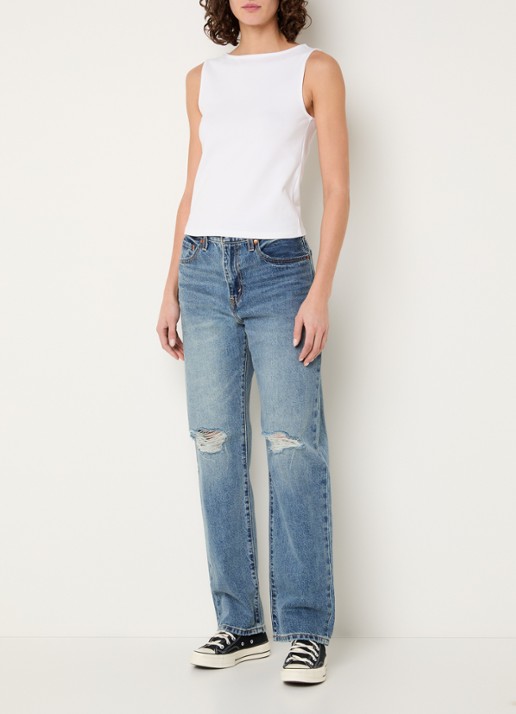 Levi's Blair tanktop met boothals - voorkant 2 wit
