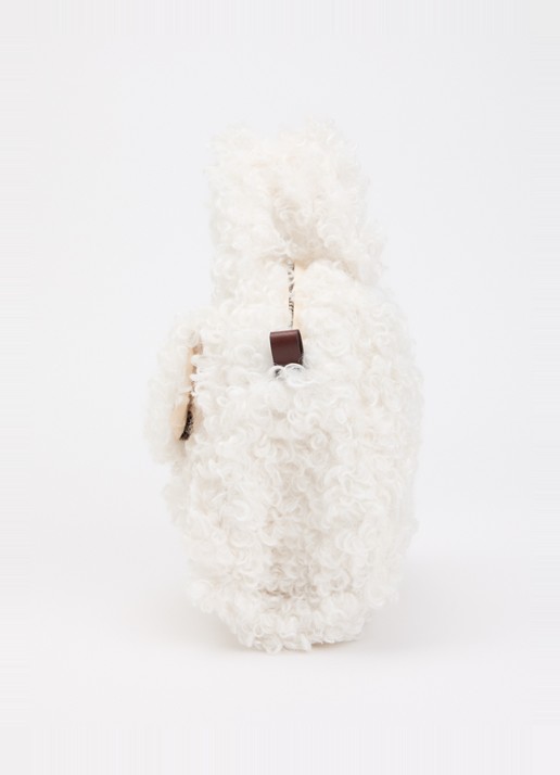 Levi's Blake Small handtas van teddy met afneembare schouderriem - detail 4 wit
