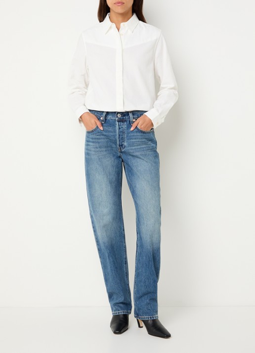 Levi's Blouse met kraag - voorkant 2 gebroken wit