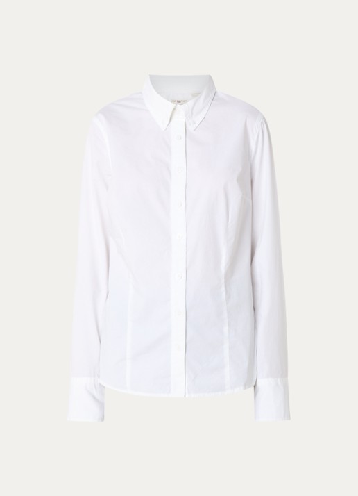 Levi's Blouse met kraag - voorkant wit