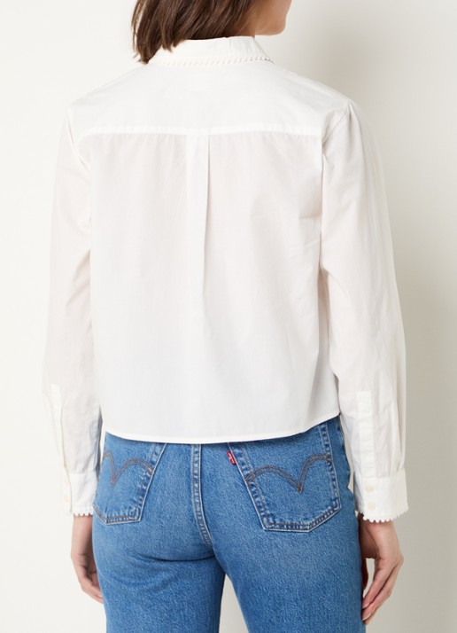 Levi's Blouse met opengewerkt detail - achterkant 3 wit