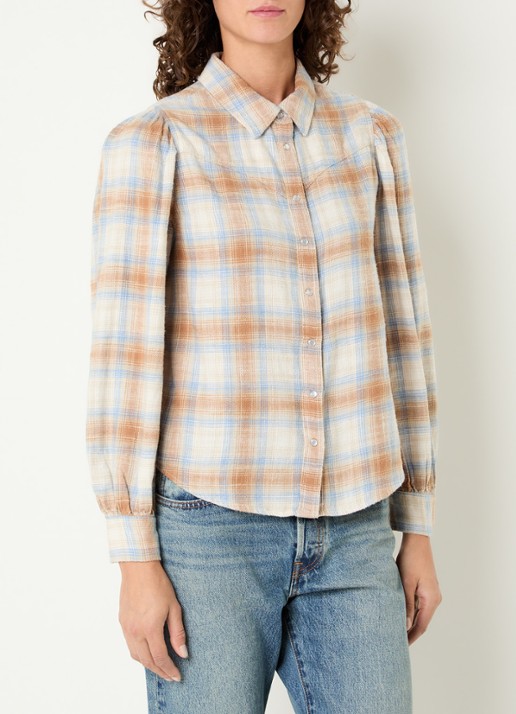 Levi's Blouse met ruitdessin