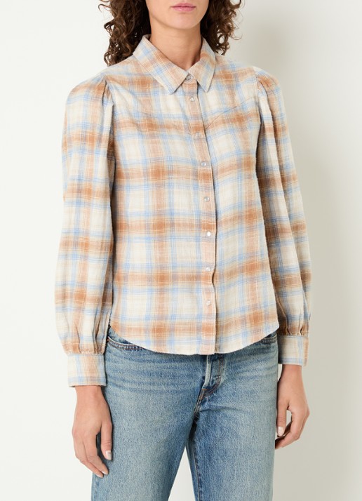 Levi's Blouse met ruitdessin