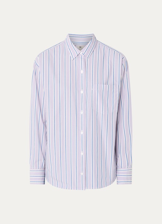 Levi's Blouse met streepprint - voorkant 3 lila