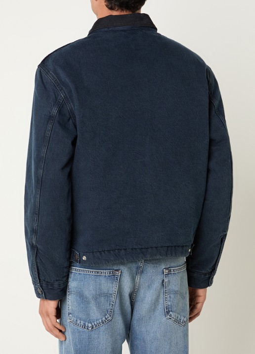 Levi's Castro spijkerjas met details van corduroy - achterkant 3 indigo