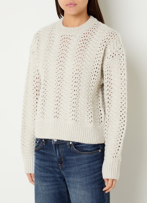 Levi's Charlotte grofgebreide trui in wolblend met lurex