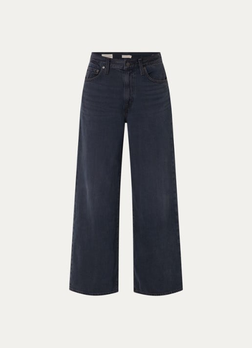 Levi's Cinch high waist wide leg jeans met donkere wassing