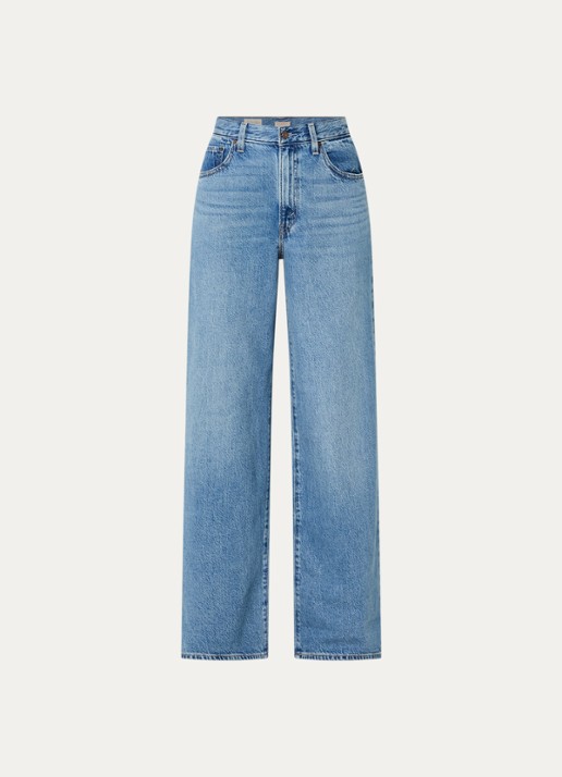 Levi's Cinch high waist wide leg jeans met medium wassing