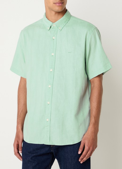 Levi's Comfort fit overhemd in linnenblend met structuur