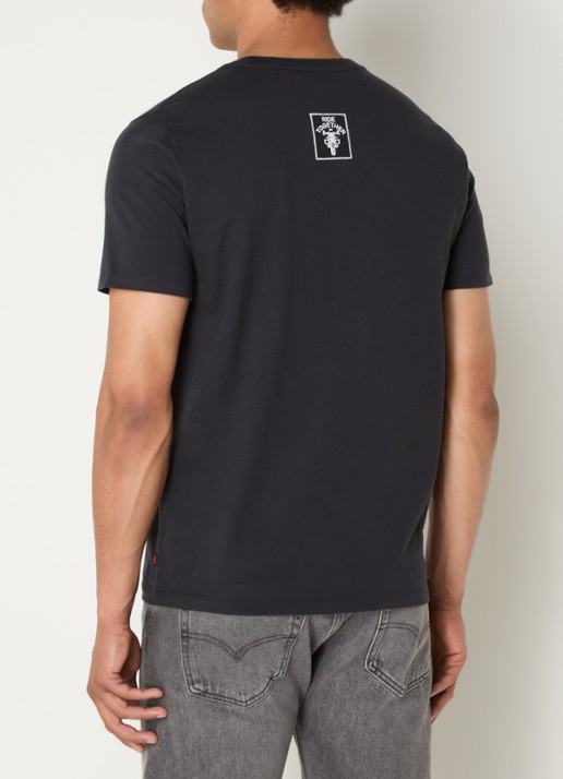 Levi's Community T-shirt met front- en backprint - achterkant zwart