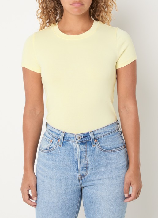 Levi's Cropped T-shirt met ronde hals