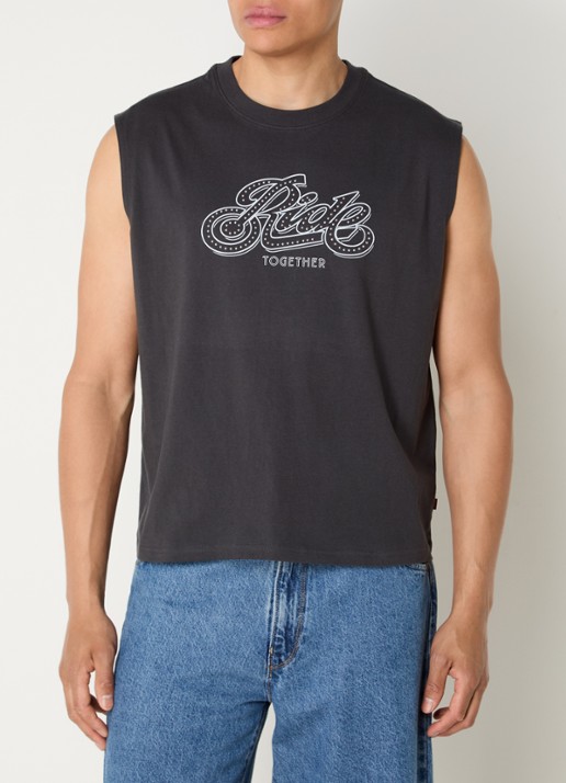 Levi's Cropped tanktop met strass