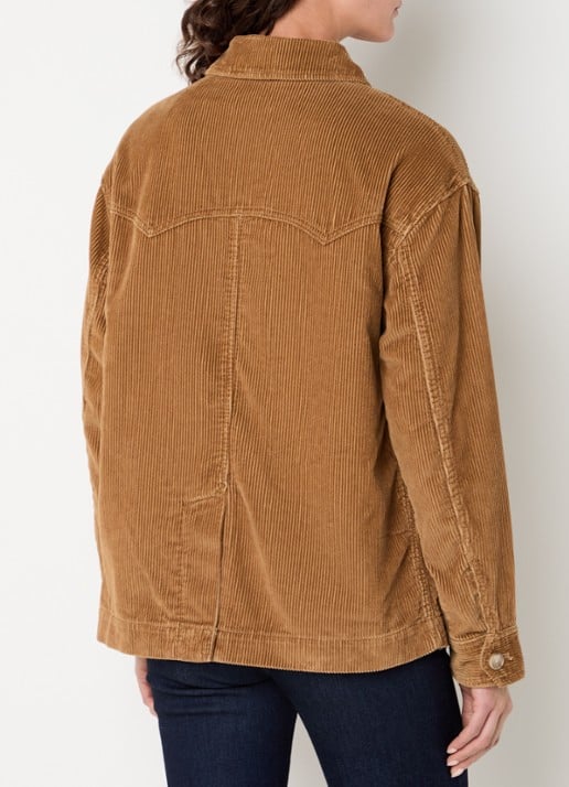 Levi's Demi overshirt van corduroy - achterkant 2 lichtbruin