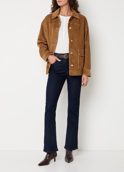 Levi's Demi overshirt van corduroy - voorkant 4 lichtbruin