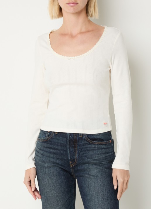 Levi's Dry Goods longsleeve met structuur