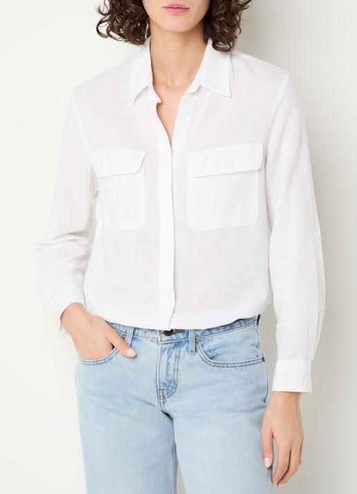 Levi's Elaine blouse in linnenblend met borstzakken
