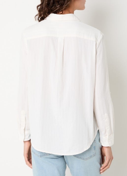 Levi's Elaine blouse met borstzakken - achterkant 2 gebroken wit