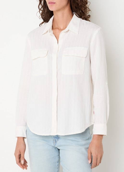 Levi's Elaine blouse met borstzakken