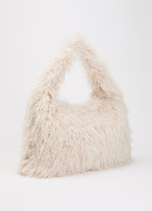 Levi's Emerson schoudertas van teddy - achterkant wit