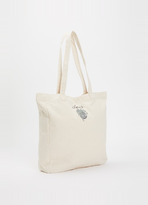 Levi's Everyday shopper met print - achterkant beige