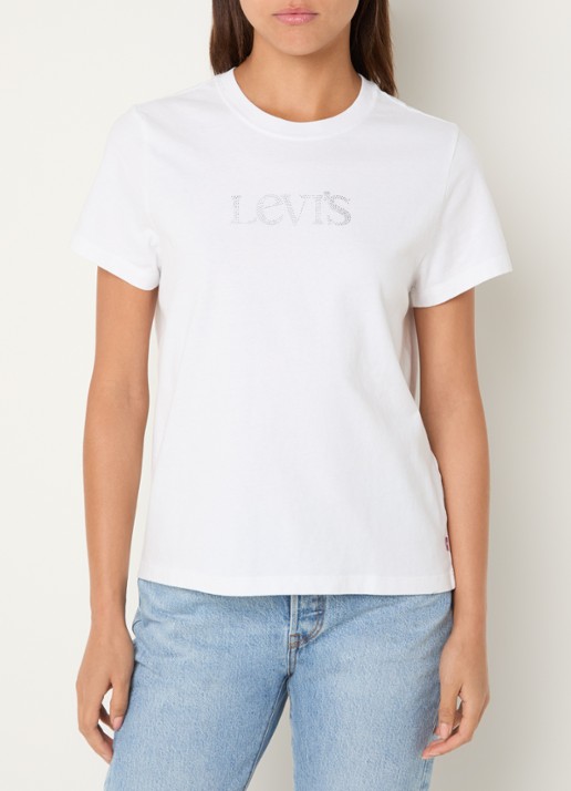Levi's Favorite T-shirt met strass en logo
