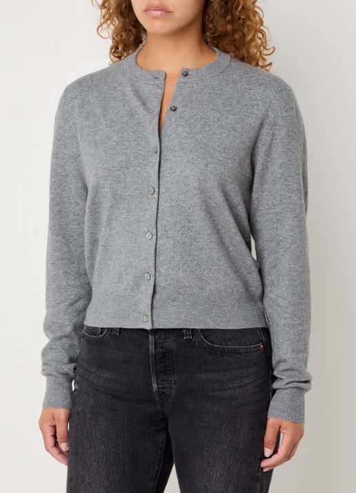 Levi's Fijngebreid vest met gemêleerd dessin