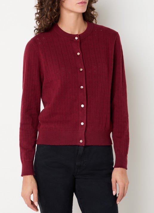 Levi's Fijngebreid vest met ronde hals