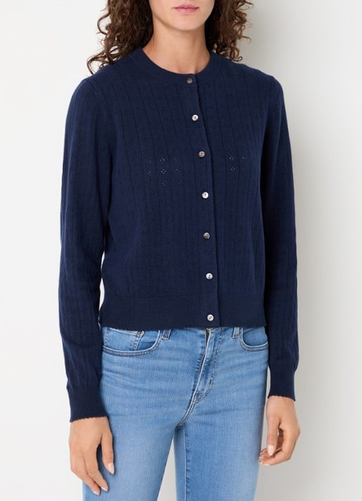 Levi's Fijngebreid vest met ronde hals