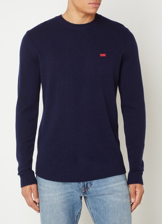 Levi's Fijngebreide sweater in wolblend