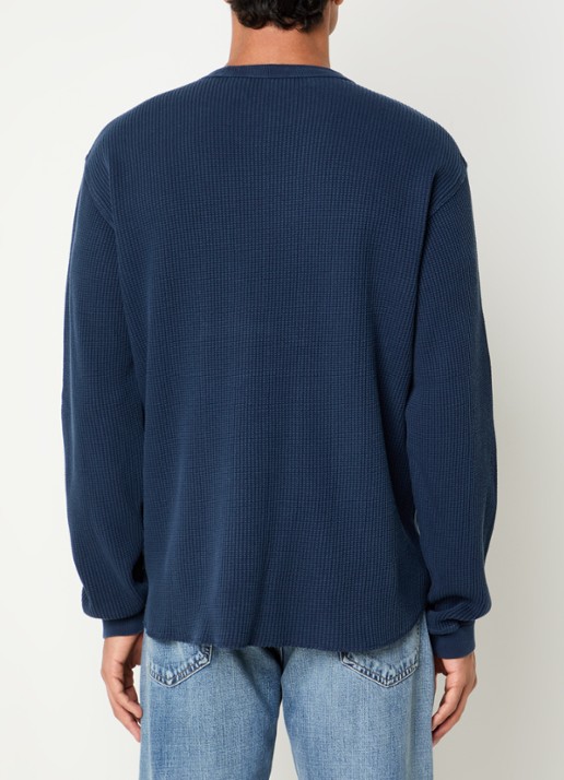 Levi's Fijngebreide trui met ronde hals - achterkant 4 indigo
