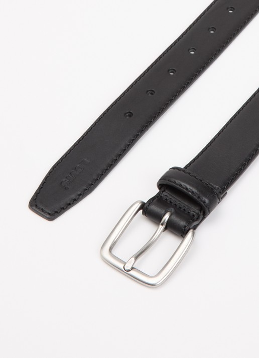 Levi's Finn riem van leer - detail zwart